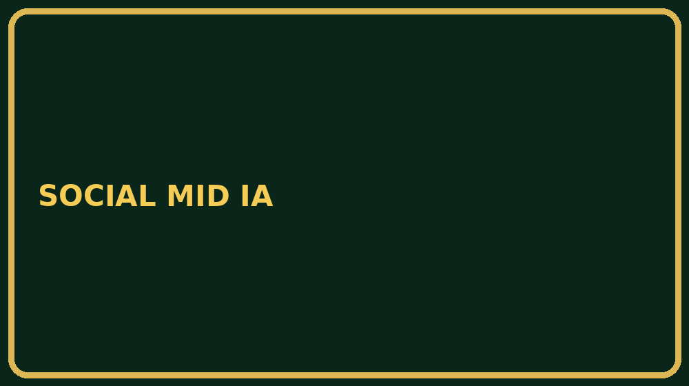 Arte promocional SOCIAL MID IA